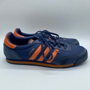 Adidas Men's size 9.5 Original OG Orion Navy Blue Orange Tennis Shoes Sneakers
